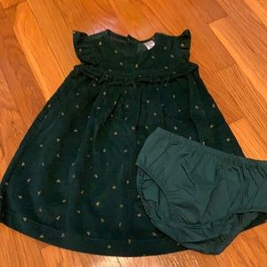 Cute corduroy dress with bloomers, size 18m